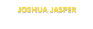 Der Vorname Joshua Jasper